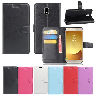 Leather Wallet Flip Case Cover For Samsung Galaxy S9/ J8 /J5 Pro/ J7 Pro /J2 Pro • $9.99