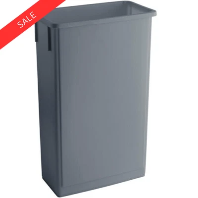 $54.99 • Buy Kitchen Trash Can 23 Gallon Heavy Duty Gray Plastic Slim Restaurant Garbage Bin