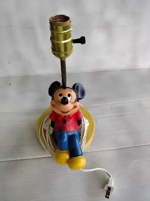 Mickey Mouse Disney Vintage Table Lamp *no Shade* Pre-owned • $10.99