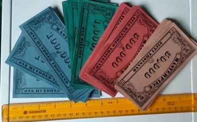 £9.99 • Buy Original Masterpiece Bills/Notes From Board Game By Parker Bros. 78 In Total