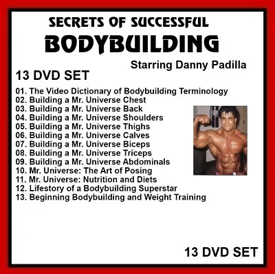 Secrets Of Successful Bodybuilding 13 DVD SET With Danny Padilla Weight Training • $65