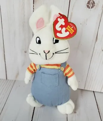 TY Beanie Babies 7  2013 Max Rabbit Plush From Max/Ruby Nick Jr Easter With Tag • $9.99