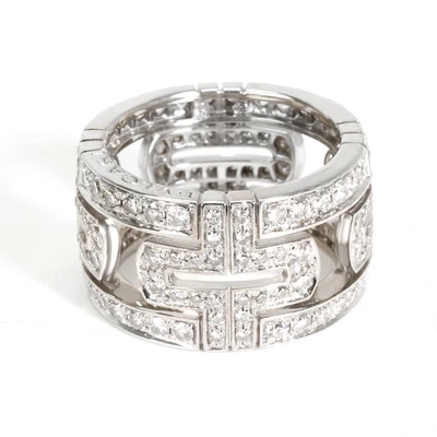 $4800 • Buy BVLGARI Parentesi Diamond Band In 18K White Gold 1 1/2 Ctw