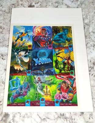 Marvel Masterppieces 1994 Fleer Ultra Mini Uncut Sheet Signed By Lawlis Lago & • $74.99