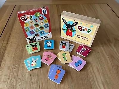 CBeebies Bing Bunny Toy Wooden Memory Game Set • £4