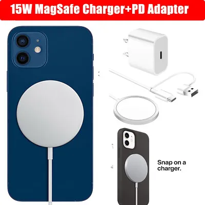 $22.99 • Buy Magsafe Wireless Charger For Apple IPhone 14 13 12 Pro Max Magnetic Charging Pad