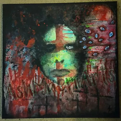 Marilyn Manson Inspired Painting Acrylic On Canvas Original Art Horror Art • $182.29