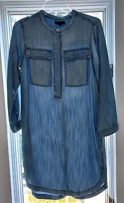 J Crew Women’s Light Blue Shirt Dress Chambray Denim Size XS Great Condition  • $16.90