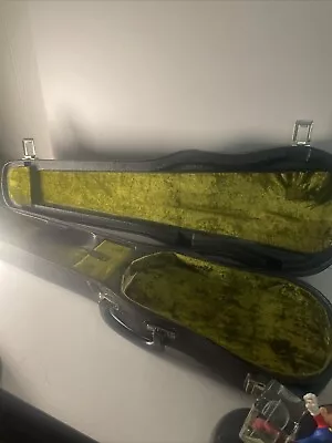 Vintage Violin Case Green Shag Felt • $49