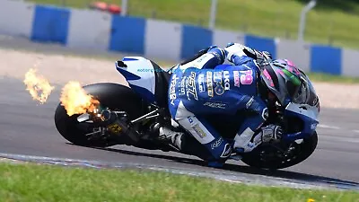 £12.99 • Buy BSB Storm Stacey Flame Thrower 20 X10  Photograph NEW British Superbikes