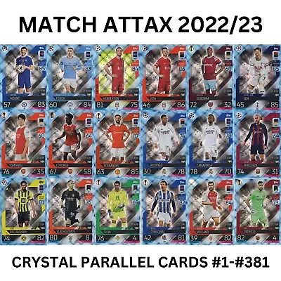 Match Attax 2022/23 22/23 Champions League - Crystal Parallel Cards • £3.16