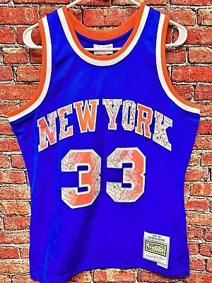 Mitchell & Ness Patrick Ewing Knicks 1991-92 Diamond Blue Jersey Size Medium New • $69.99