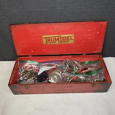 Vintage Trumodel Gilbert Erector Set Wood Box Pre War Truck Wood Box INCOMPLETE • $159