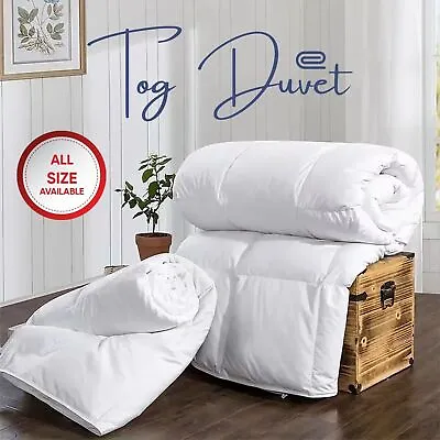 Hotel Quality Duvet Extra Deep 4.5 10.5 13.5 15tog Single Double Super King Size • £13.49