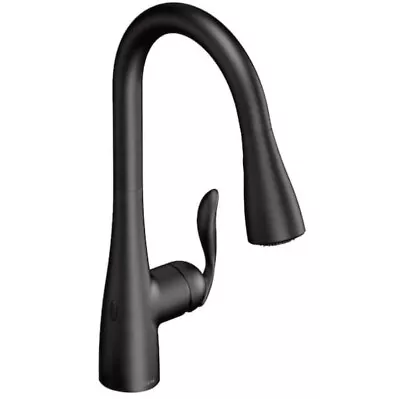 Moen Arbor (7594EWBL) One-Handle High Arc Pulldown Kitchen Faucet - Black • $299.99