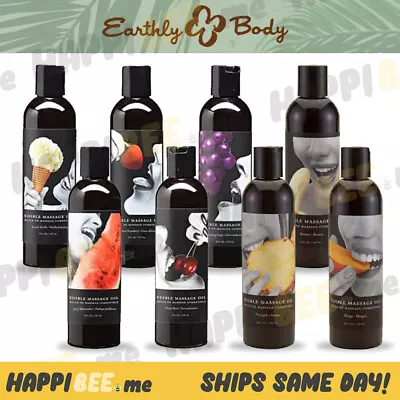 Earthly Body Edible Massage Oil🍯Natural EDIBLE Massage Oil Rejuvenates Hydrates • $9.44