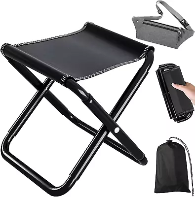 Camping StoolPortable Folding StoolLightweight Collapsible Small Seat Chair Wi • $30.99