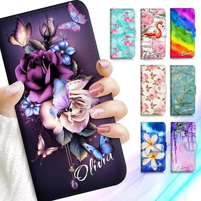 $16.99 • Buy Art Personalised Name Wallet Case Cover For Oppo A17 A57 A78 A54 A16 A53  Reno 8