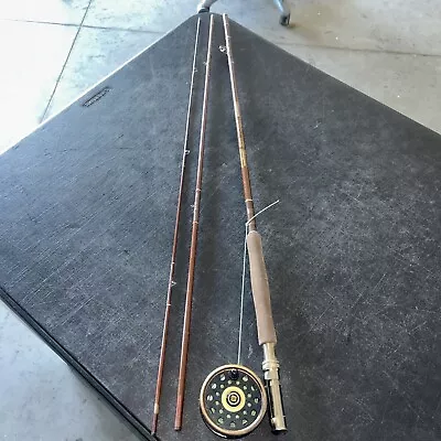 Vintage Shakespeare Fly Rod Reel Combo Alpha 2528G Reel & FY 12-R 8'0  Rod • $59.95