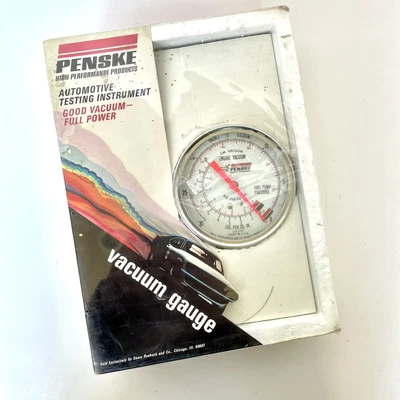 $64 • Buy NOS Vintage Sears Penske Vacuum Gauge-Fuel Pump Tester SEALED IN BOX EXCELLENT 