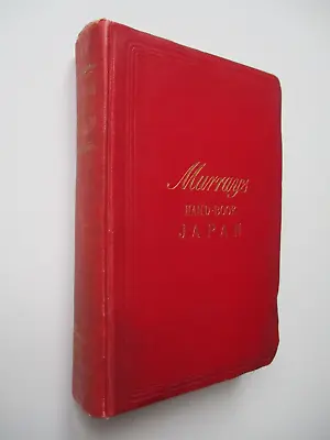 1907 MURRAY'S HANDBOOK FOR TRAVELLERS IN JAPAN Chamberlain/Mason 30 MAPS & PLANS • $80.90