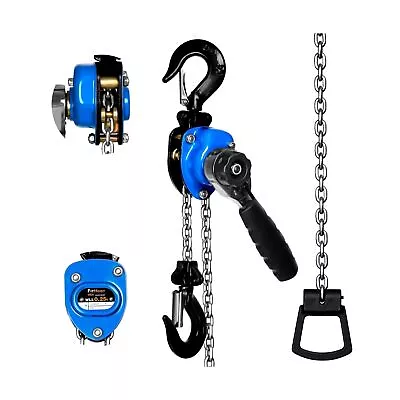 Mini Chain Hoist 1/4 Ton 550Lbs Capacity 10ft Lift Small Come Along Alloy Ste... • $92.98