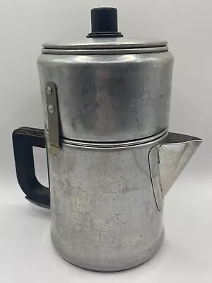 Vintage Drip-O-Lator 2-3 Cup Coffee Pot Enterprise Aluminum Co Camping Made USA • $18.95