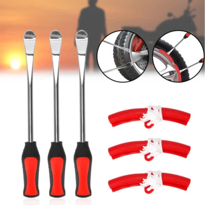 £24.99 • Buy Tire Spoon Tool Iron Lever Kits For Bike Motorcycle With Wheel Rim Protector