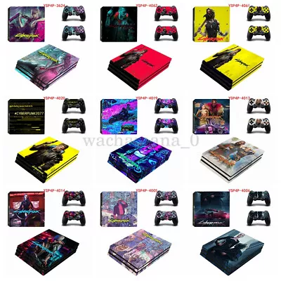 $22.39 • Buy For PS4 Pro Console + 2 Controller Cyberpunk Theme Series Vinyl Decal Sticker