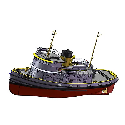 ANGELS Gate Tug 308 Mm Scale 1:85 RC Model Kit Tug Working Boat LK • $110.19