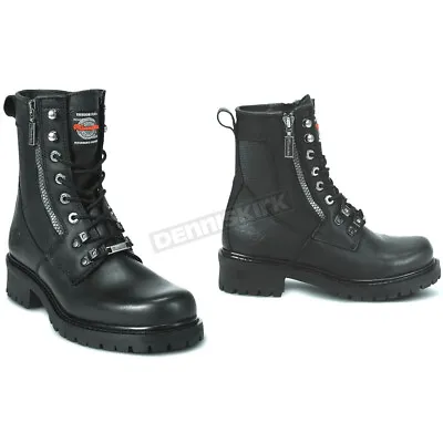 Milwaukee Mens Trooper Leather Boots - D Width - MB41619- Black  ( Mens 9 1/2 ) • $126