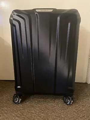 SAMSONITE ENDURE Cabin Size Luggage Case 55cm Black Dual 4 Wheel • £109.99