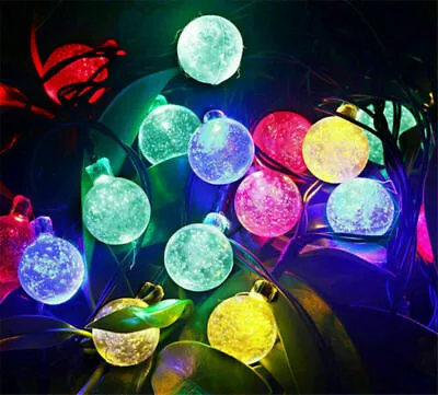 50 LED Solar String Lights Patio Party Yard Garden Wedding Waterproof Outdoor • $10.79