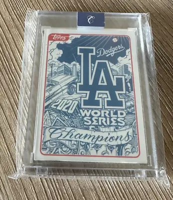 2020 Topps X Los Angeles Dodgers Mister Cartoon World Series Champions SP RARE • $52