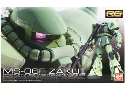 Gundam MS-06 Zaku II (Green) Real Grade RG Bandai Model Kit 1/144 Figure • $36.95