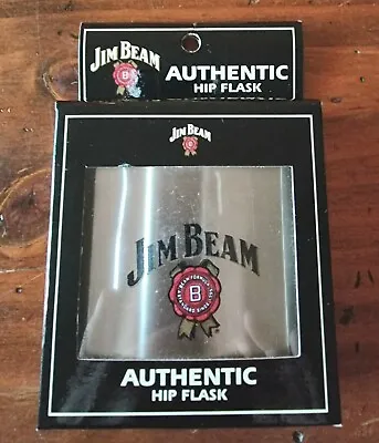 $14.95 • Buy Jim Beam Authentic Hip Flask, New And Sealed