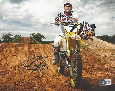 James Bubba Stewart Motocross Ama Supercross Race Icon 6 Signed Beckett Bas Coa • $90.19