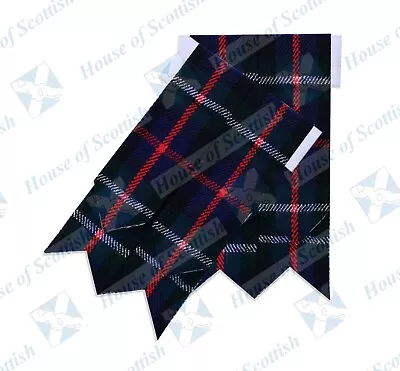 Scottish Kilt Hose Socks Flashes Mackenzie Tartan | Tartan Kilt Flashers • £6.99