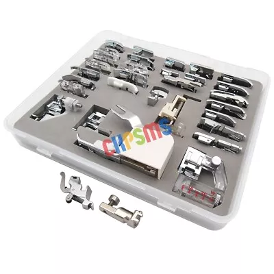 PRESSER FOOT SET (IN TOTAL 32 Pieces) FOR BERNINA OLD STYLE Machine530 730 830+ • $32.29