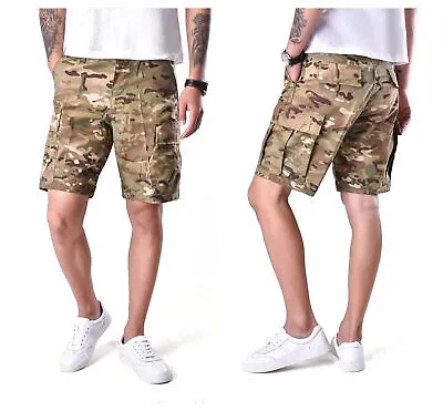 Mens Casual Street Cargo Shorts Army Military BDU Camo Shorts Work Shorts • $29.99