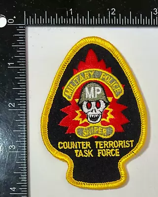 US Army MP Military Police Sniper Counter Terrorist Task Force Patch • $15