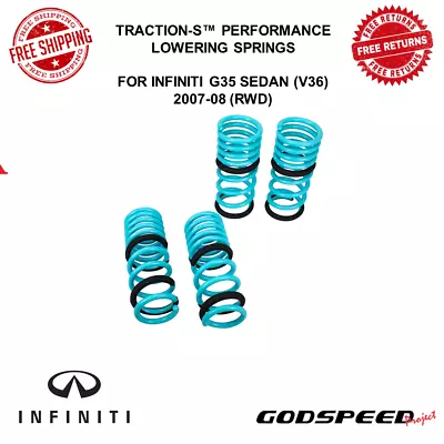 Godspeed Traction-S Performance Lowering Spring For 2007-08 Inf?n?t? G35 Sedan • $162