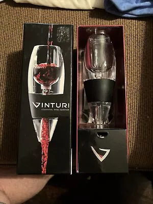 Vinturi Essential Red Wine Aerator Stand Filter • $20