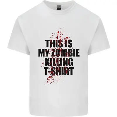 This Is My Zombie Killing Halloween Horror Mens Cotton T-Shirt Tee Top • £7.99