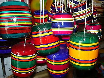 BIG Balero Multi-Color Wood Mexican Traditional Toy Handmade New • $16.95