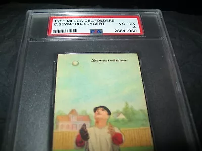 1911 T201 Seymour / Dygert ~ Baltimore Orioles~  PSA VGEX 4 ~Corner Ding • $130