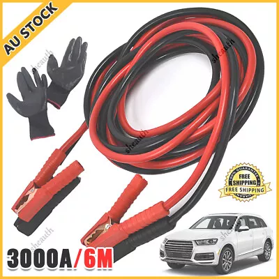 6M 3000AMP Car Truck Jumper Leads Jump Start Starter Booster Heavy Duty Cable • $36.89