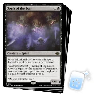 SOULS OF THE LOST X4 The Lost Caverns Of Ixalan LCI Magic MTG MINT CARD • $1.99