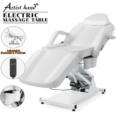 Electric Multifunction Facial Bed Massage Table Tattoo Beauty Salon Spa RC White • $459.90
