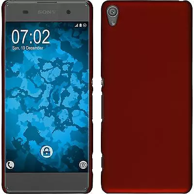 $11.63 • Buy Hard For Sony Xperia XA Case Red Rubberised +2 Protector
